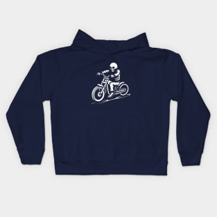 Motorcycle Skeleton Kids Hoodie